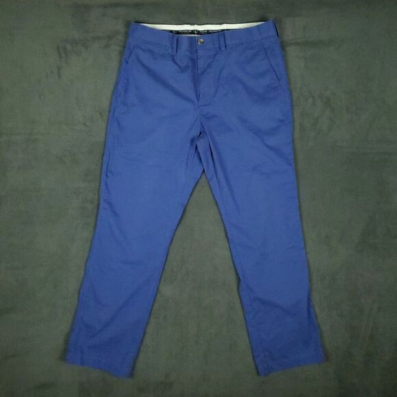 Tailorbyrd Collection Men's Chino Size 34/30 Straight Leg Blue Pants Preppy Golf - Picture 1 of 16